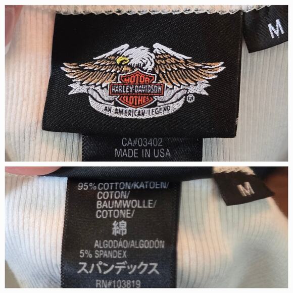 Harley Davidson Rhinestone Tank Top Size Medium - Picture 4 of 9